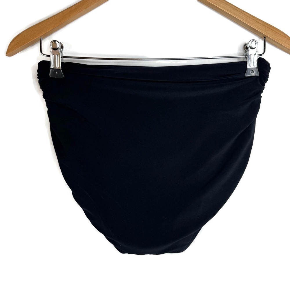 Magicsuit Black Bikini Bottom Runched Sides High Waist Excellent Condition - Picture 2 of 5